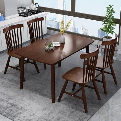 China Modern Extendable Dining Room Set Dining Room Table and Chair Wood Set for sale