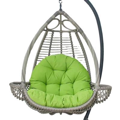 China Modern Birds Nest Shaped Rattan Swing Balcony Single Seat Outdoor Hanging Chair for sale