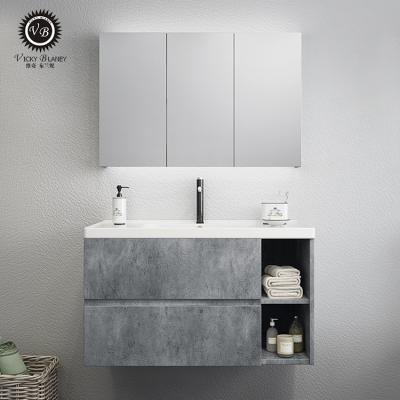 China Modern Style Furniture Modern Bathroom Hardware Sink Smart Cabinet Units for sale