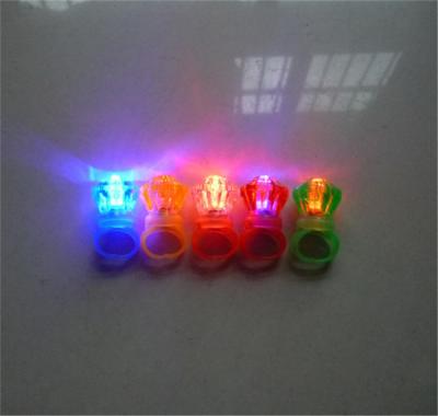 China Laser Finger Ring Gadget Ring Diamond Ring Flashing Glowing Light for sale