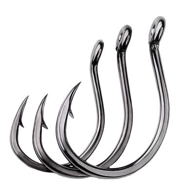 China Ocean Beach Fishing Hook Carp High Carbon Steel Single Hooks With Ring Mode D12300 for sale