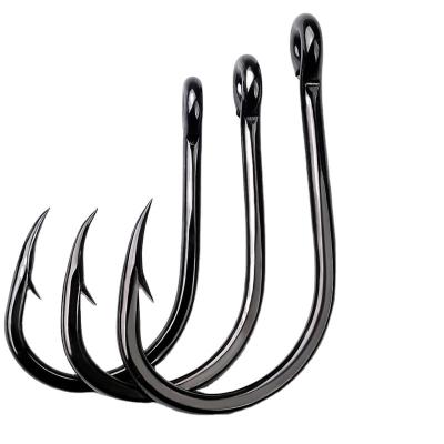 China Ocean Beach Fishing Thicker Tuna Single Hook High Carbon Steel Fish Hook Building Hooks Seawater Saltwater Accessory H19402 for sale