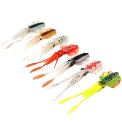 China Multi Section Fishing Lure Soft Lure Free Sample Soft Jigging Fishing Tuna Lures Octopus Skirts Sea Fishing Wobbler Bait Fishing Lure for sale