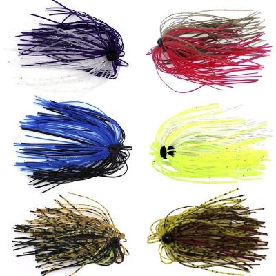 China Silicone Edges Silicone Jig Edges Rubber Jig DIY Fishing Lure 50 Strands Bait Accessories Fly Tying Tackle for sale