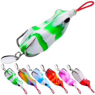 China 3D Fishing Lure PVC Plastic Soft Frog Bait Anti Eyes Bassbait Crankbait Wobblers Isca Snap PESCA Buzzbait Fishing Tackle for sale