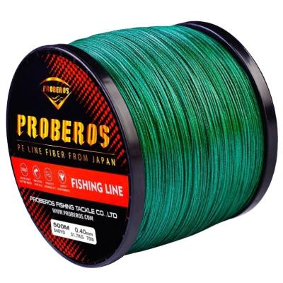 China Super Strength 9 Weaves Fishing Yarn 500M Fishing Line Green /Gray/Blue/Red/Yellow 9 Holds Braided PE Line for sale