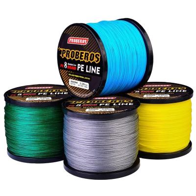 China Super Strength PROBEROS Braided Fishing Line Super Strong Multifilament PE Braid Fish Line 500M Wholesale 15LB-300LB for sale