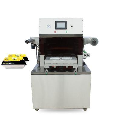 China Food Keep Fresh Modified Atmosphere Vacuum Tray Sealing Machine Automatic Tray Sealer for sale