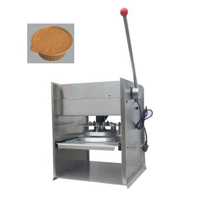 China manual food film type paper cup aluminum foil lid sealing machine for sale for sale