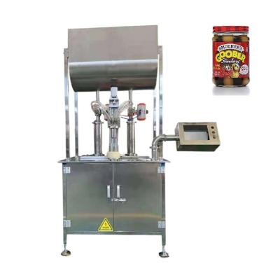 China Food Double Hopper Two Color Spiral Jam Paste Bottle Filling And Sealing Machine for sale