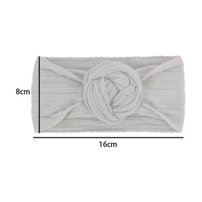 China Good quality hair accessories and good price headband hangers stretchy nylon velvet knot headbands infant girls for sale