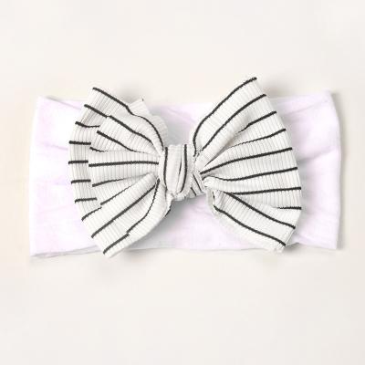 China China Design Hair Accessories Wholesale Bow Headband Solid Nylon Baby Girl Headbands for sale