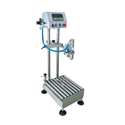 China Food 10KG, 20KG, 25KG, 30KG Style Semi Automatic Weighing Filling Machine For Liquid Paste Cream for sale