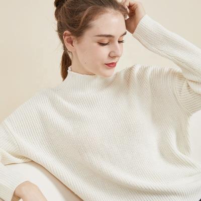 China Breathable Fleece Turtleneck silk cashmere blended pullover sweater warm thick knitted bottoming shirt pullover women's T-shirt sweater for sale