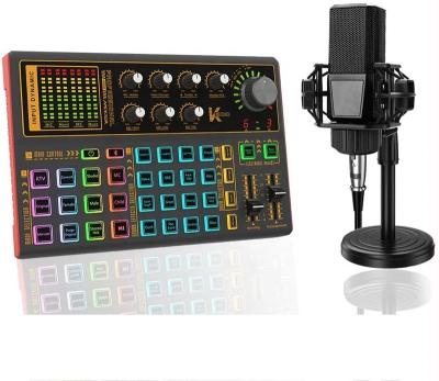 China Streaming Audio Mixer Audio Studio Recording Mixers Connect Bar 5.1 Sound Live Stream Switcher USB Sound Card for sale