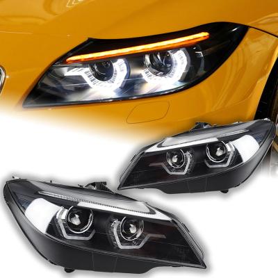 China Car Lights For BMW Z4 Lens Headlights Drl Accessories Z4 Automotive Roadster 2009-2016 E89 Angel Eye Head Lamp LED Headlight Projector BMW Z4 (E89) for sale