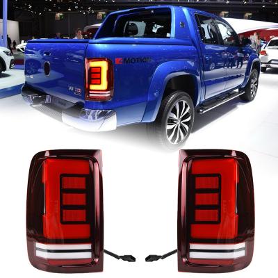 China Car Lights For VW Amarok Led Tail Lamp 2010-2020 Signal Tail Light Dynamic Animation Rear Stop Brake Reverse Amarok Auto Accessories for sale