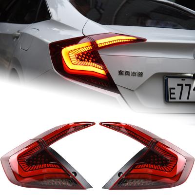 China Car Lights For Honda Civic Tail Lamp X Led Sedan Tail Light Dynamic Signal 2014-2019 Rear Fog CIVIC X Reverse Automotive Accessories Room (FC_) for sale