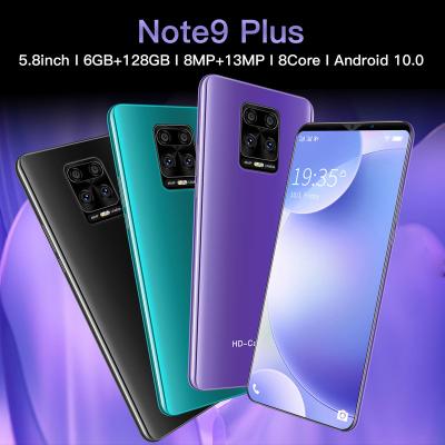 China 3G Note9 Plus 4GB+64GB 5.8 Inch 4800mAh Android 10.0 Cheap Unlocked Mobile Phones 4G Android Cell Phone Low Price Smart Smartphone for sale