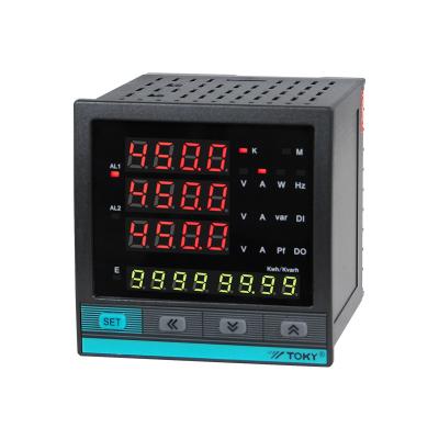 China Alta exactitud 3 series multifuncionales del protocolo DW9E de Mete Modbus RTU del poder de la fase en venta