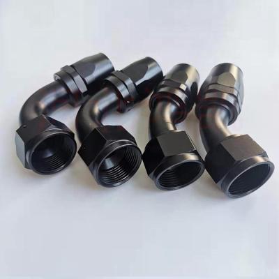 China Car oil cooling modification AN4/AN6/AN8/AN10/AN12/AN16 Aluminum AN Thread Oil Hose End Adapter Enforced Fuel Fitting for sale