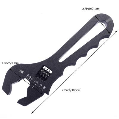 China Adjustable Aluminum Wrench   AN3-16 Aluminum  AN fitting Wrench Long Handle Spanner Adjustable Spanner for sale