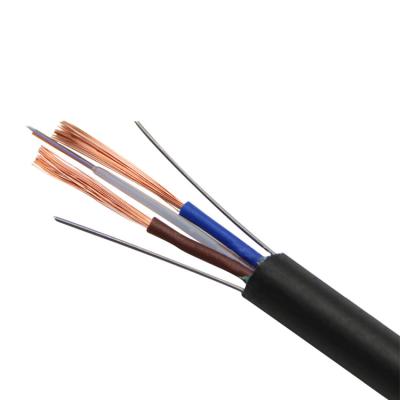 China Telecommunication Electrical Fiber Optic Composite Cable In Single Mode Fiber Optic Cable Current Outdoor Hybrid Fiber Power Cable for sale