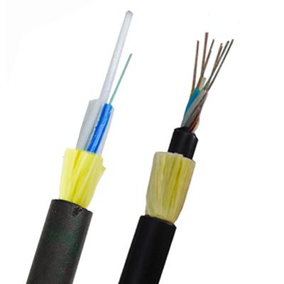 China Single Mode Outdoor Aerial Cable 200m Span Optical Fiber Adss / Fiber Optic Communication Cable for sale