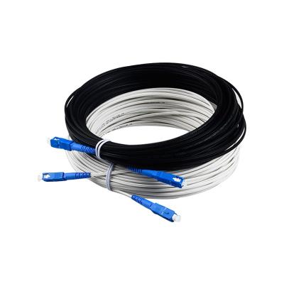 China Indoor Outdoor FTTH Fiber Optic Drop Cable FTTH Flat Drop Cable for sale