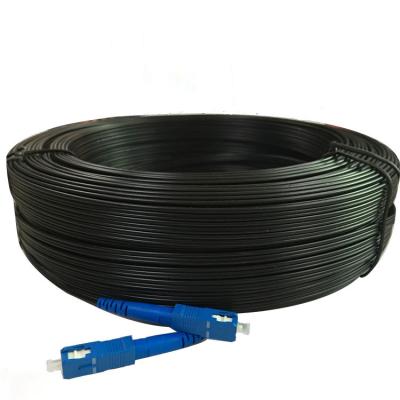 China FTTH FIBER DROP CABLE G657A FTTH SC UPC INTERFACE CABLE OPTICAL PATCH ATTACH FTTH Drop Cable for sale