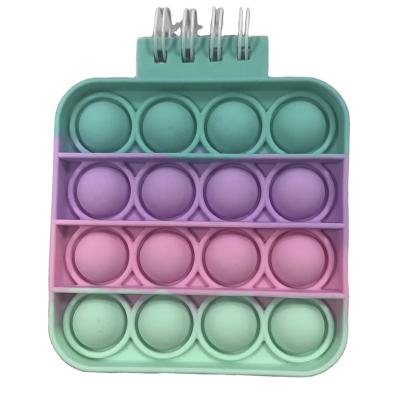 China Wholesale Custom Silicone Notebook Color Push Pops Bubble Silicone Popit Notepad Covers for sale