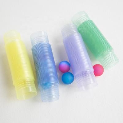 China Kids Study Toy Decompression Tube DIY Stretch Noise Luminous Tubes Moving Person Custom Plastic Sensory Toys XL for sale