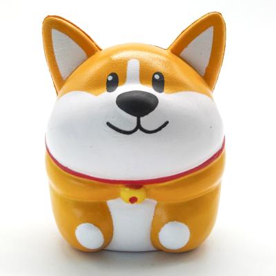 China PU Foam Corgi Dog Correction Tapes Crush Stress Balls for sale