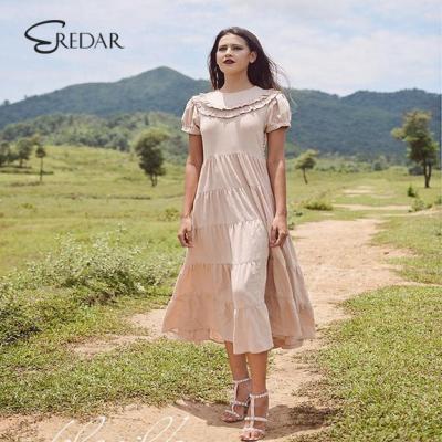 China Anti-wrinkle 2020 Fashion Design Women Sundress Summer Linen Cotton Maxi Dresses for sale