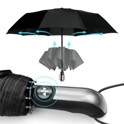 China 3 Automatic Windproof Travel Folding Umbrella Waterproof Coating Folding Automatic Windproof Umbrella for sale