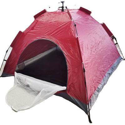 China Dark Red Camouflage Color Play / Field Auto Open Single Tent 3-4 Personal Camping Tent For Outdoor for sale