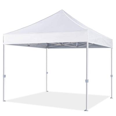 China Advertising Premium Pop Up Canopy Tent 10x10ft Pop Up Commercial Shelter , Bonus Wheeled Carry Bag for sale