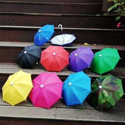 China Mini Minimalist Mobile Phone Holder Umbrella Toy Umbrella for sale