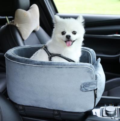 China Dogs Dog Travel Car Bag Pet Safety Seat Cover Dog Booster Seat With Side Pocket for sale