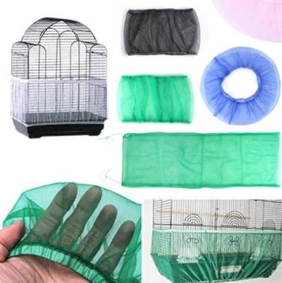 China Nylon Mesh Bird Cage Cover Bird Cage Accessories Parrot Bird Cage Stocked Cleaning Net for sale