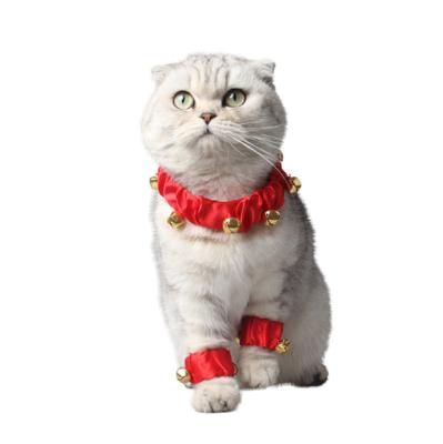 China Stylish Stocked Pet Collars With Bulk Bell Dog Collars The Cat Porcelain New Year Collar for sale