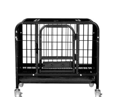 China Breathable Pet Cat Cage Wire Stainless Steel Metal Outdoor Dog Kennel With Wheel Pet Cages Carriers Large Houses Kennel for sale