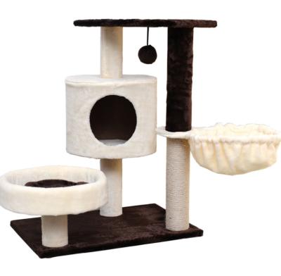 China New Scratch Desing Modern Livingable Cat Tree Furniture Pet Toy Cat Tree House for sale