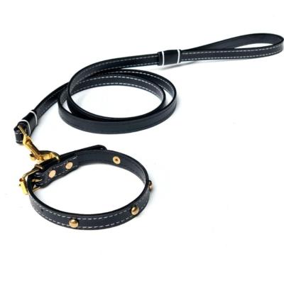 China Zhejiang Dog Collar Pet Detached Vegan Leather Leash Leash and Collar Set for sale