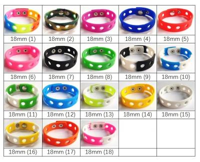 China PVC Rubber Soft PVC Wristband For Clog Shoe Charms Bands And Wristband Wristband for sale