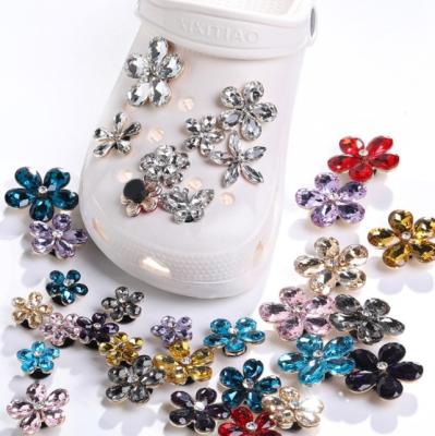 China Shoes Charm New Design Metal Diamond Clog Charm Shoe Decorations Custom Made For Kid Shoes And Accessories for sale