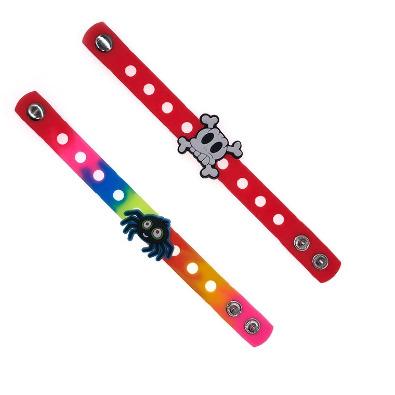 China Cute Halloween and Christmas Gift PVC Promotion Wristband /kid Party PVC Cardboard Wristband for sale