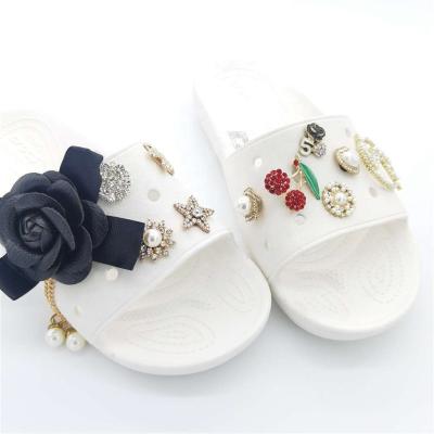 China High Class FLOWER Shoe Flower Charms Applique Decorations Applique Accessories For Cloc Shoes for sale