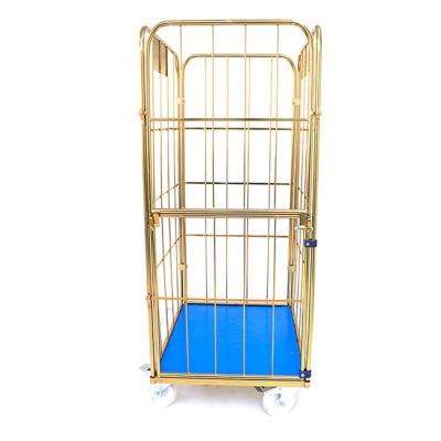 China Hot Selling Stackable Clothes Cart With Wheels Carts Laundry Basket Customized for sale