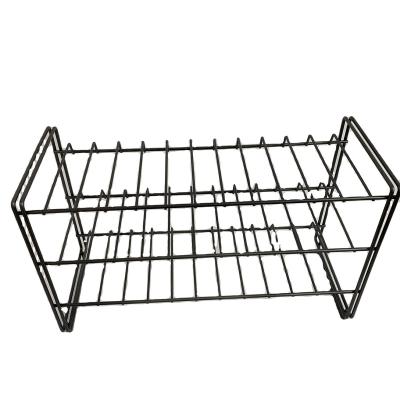 China Factory Supply Double Sided Metal Wire Free Rack Shoe Racks Shelf For Storage for sale